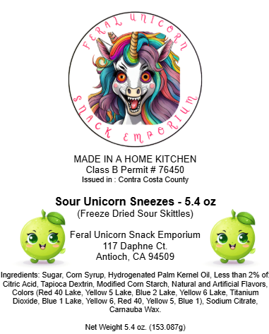 Unicorn Sneezes - Sour