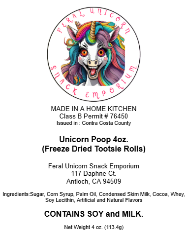Unicorn poop